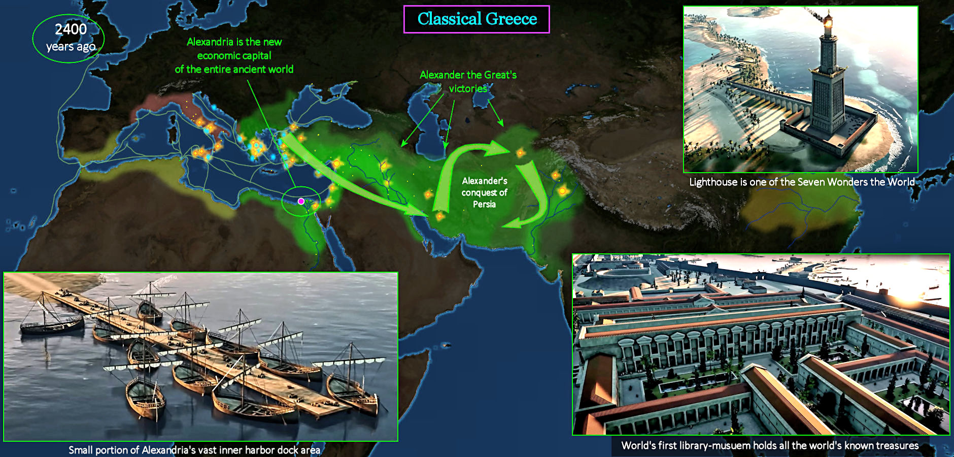 Classical Greece, 400 BC map
